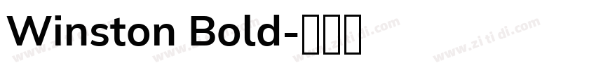 Winston Bold字体转换